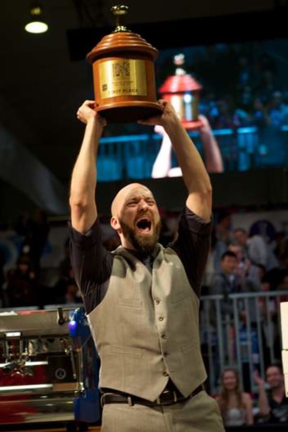 Pete Licata from Kansas City is crowned world's best barista for 2013.