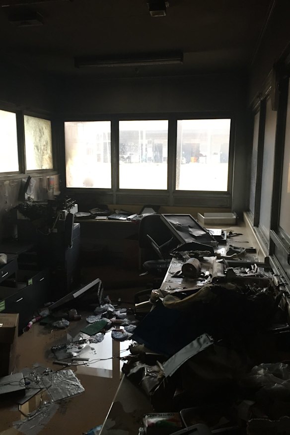 An image from Christmas Island detention centre released by Immigration Minister Peter Dutton's office.