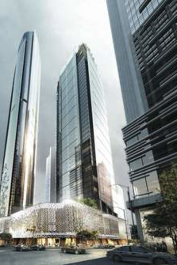 A concept design of the new development on the old Supreme and District Court building.