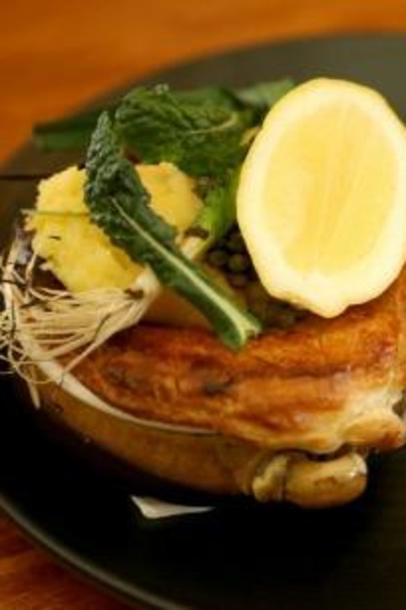 The smoked fish pie at the Healesville Hotel.