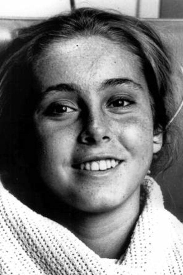 Post transplant: Ms Coote after her operation in 1984.