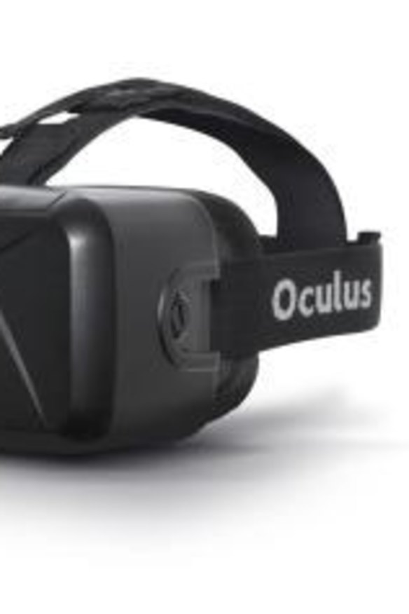 The Oculus Rift headset. 