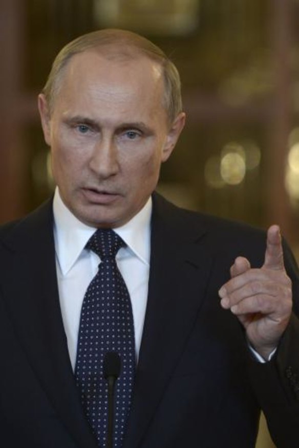 Vladimir Putin talks tough about MH17 and Kiev's alleged role in the tragedy.