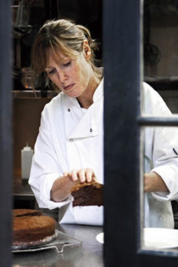 Star performer … Skye Gyngell in the kitchen at Petersham Nurseries Cafe.