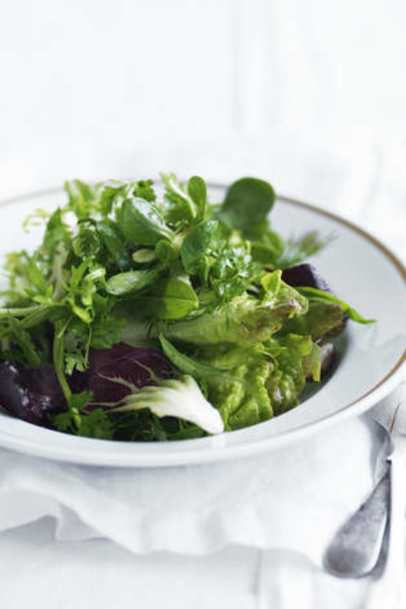 Gorgeous greens ... The Rockpool salad.