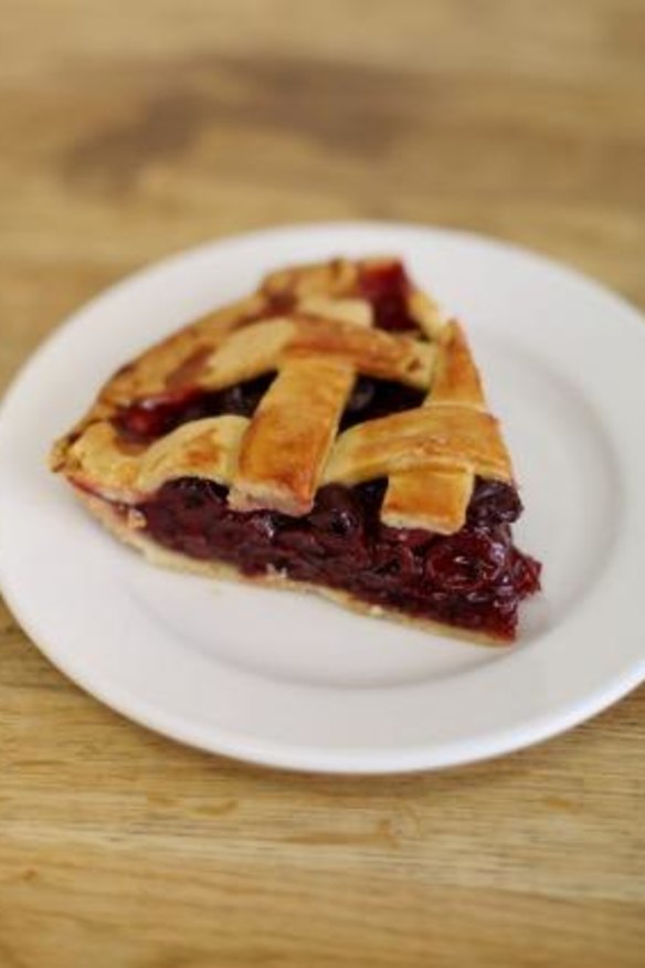 Sour cherry and cinnamon pie from Miss Lilly's Kitchen.