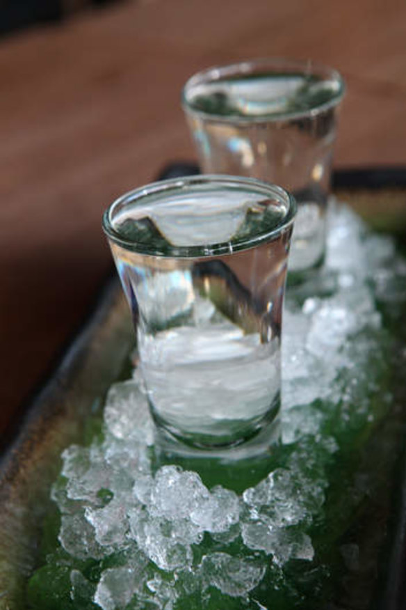 Cold hit: Sabu's saki shots.