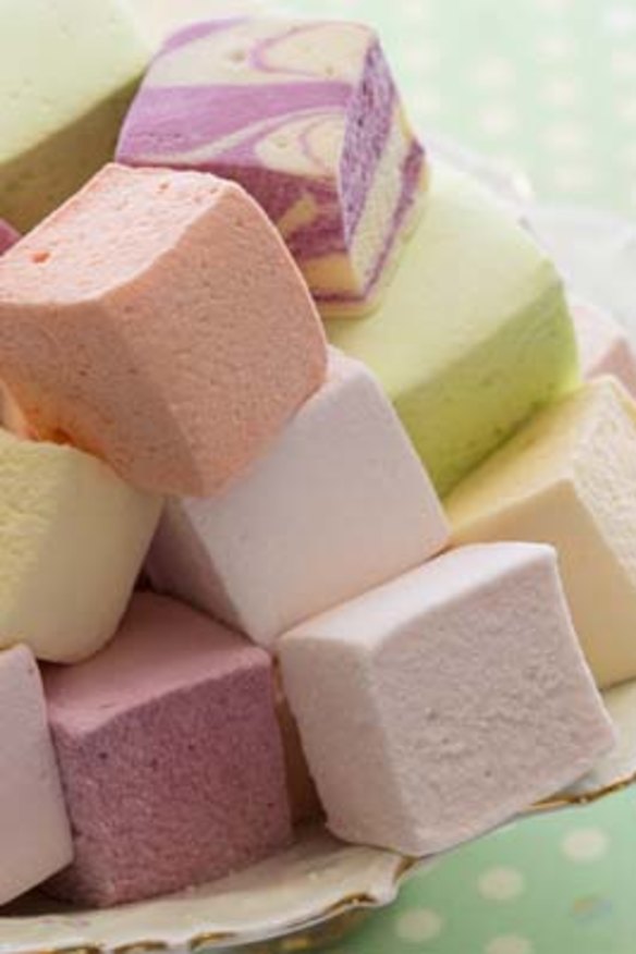 Sweetness' pastel-colour marshmallows.