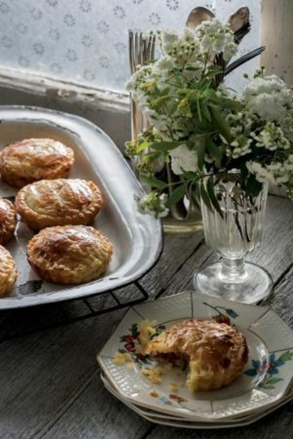 Ham hock and apple-thyme pie is a one of Kate McGhie's country kitchen memories.