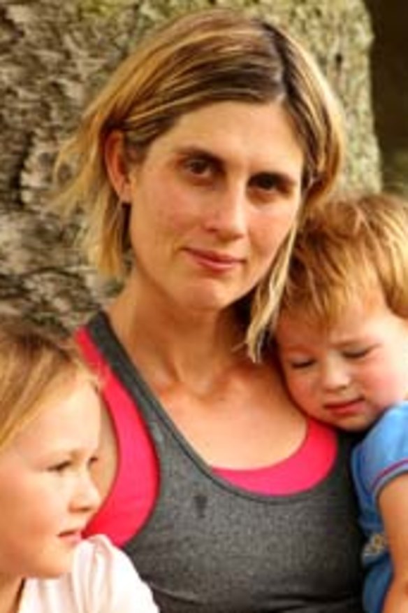 Mother of Zoe … Brodie Donegan with her son, Lachlan Ball, 2, and daughter, Ashlee, 5.