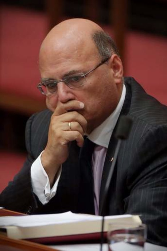 Senator Arthur Sinodinos announced he would stand aside as Assistant Treasurer on Wednesday.
