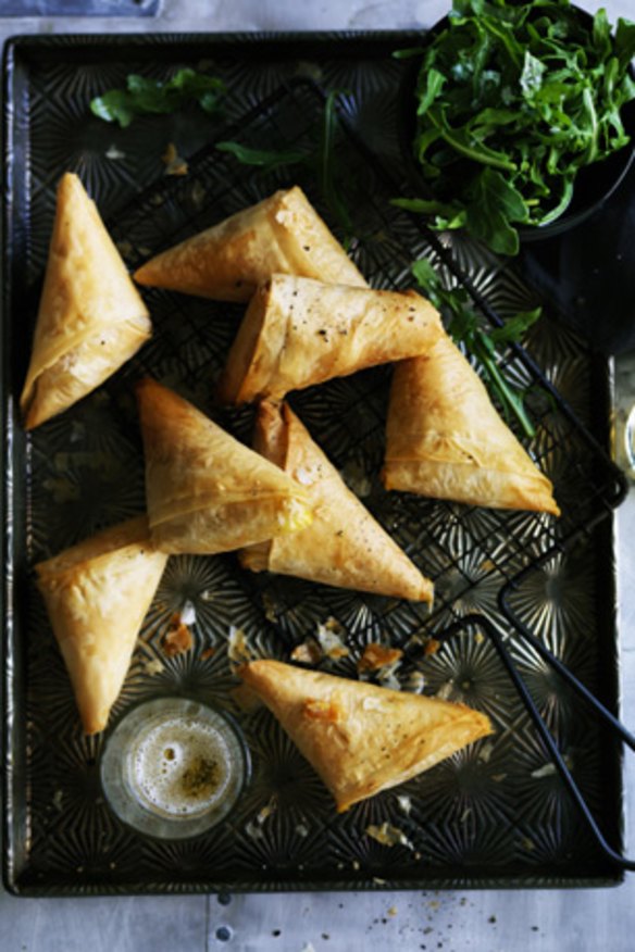 Perfect party snack: Pumpkin and ricotta pastries.