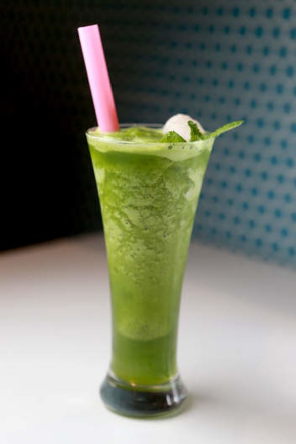 Smooth as a slurpee: the lychee mint freeze.