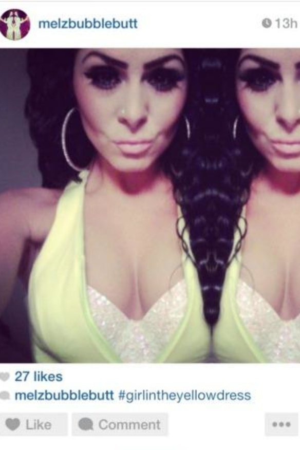 Melissa Arroja: Woman in the yellow dress.