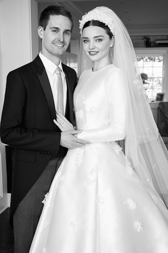 Evan Spiegel and Miranda Kerr married in a private ceremony in May 2017. 