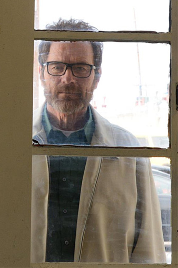 Goodbye Walt Jnr ... Walter takes one final look at Flynn from afar.