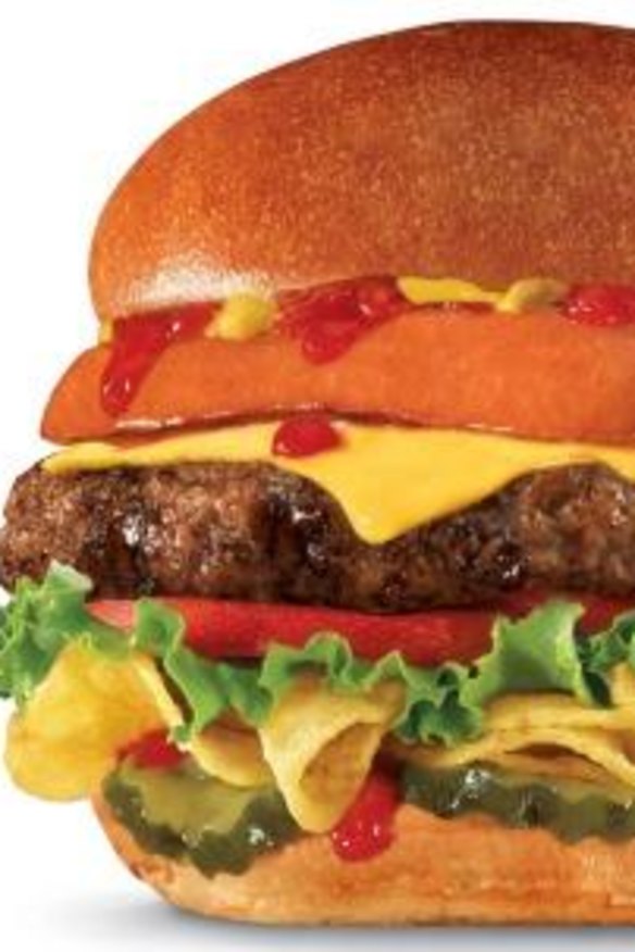 Artery-clogging: The Most American Thickburger is a burger and hot dog in one.