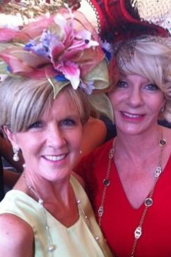 Foreign Minister Julie Bishop with Perth property developer Rhonda Wyllie.