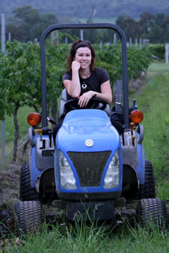 Lisa Margan at her Hunter Valley winery.