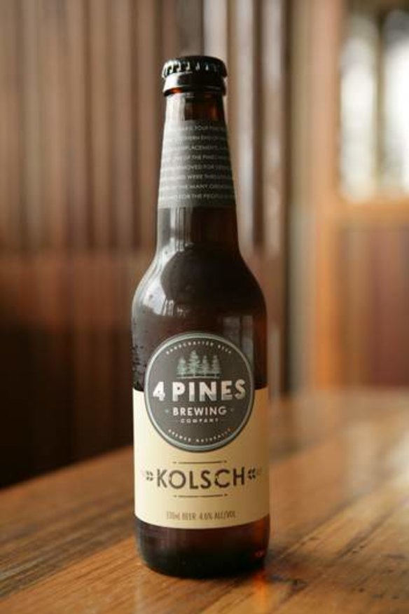 Kolsch is 4 Pines' version of a Cologne beer style.