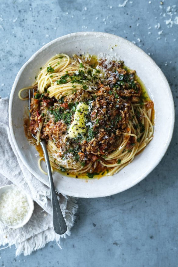 Jill Dupleix's benchmark spag bol.