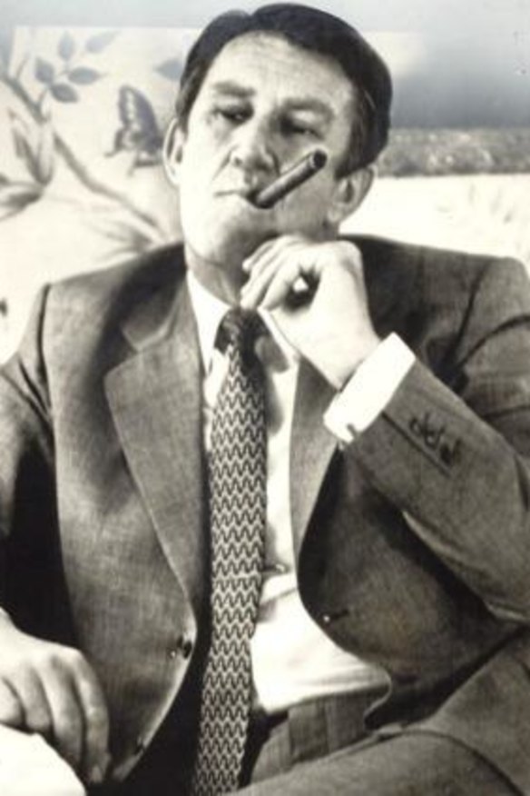 Political puffer: Malcolm Fraser.