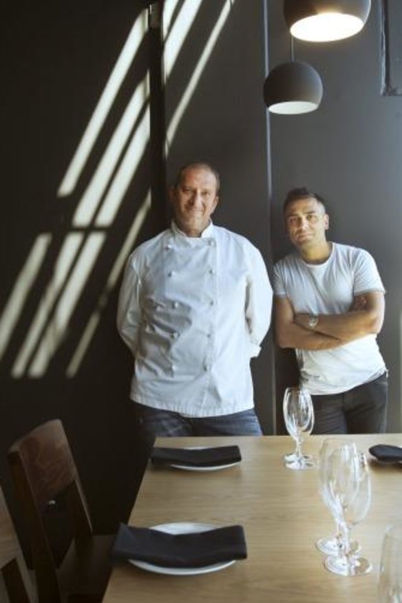 Executive chef Harry Lilai and owner Johnny Di Francesco at 400 Gradi in Essendon.