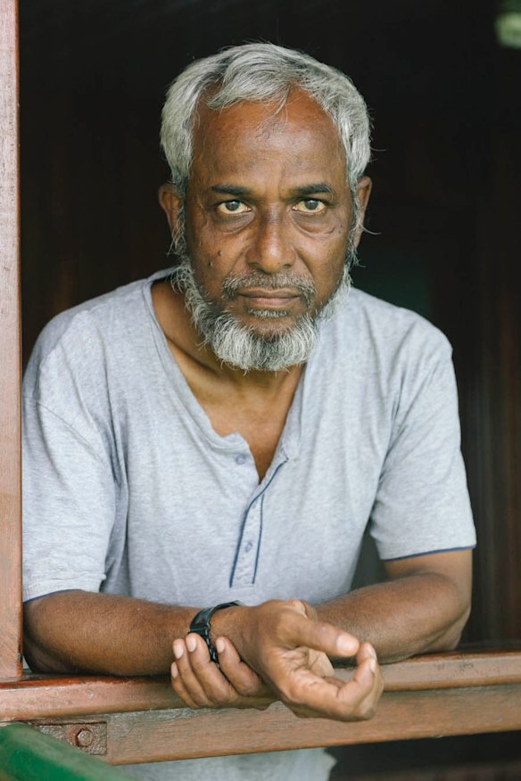 Nayser Ahmed has been on Manus Island for three years. His wife and children are in Sydney.