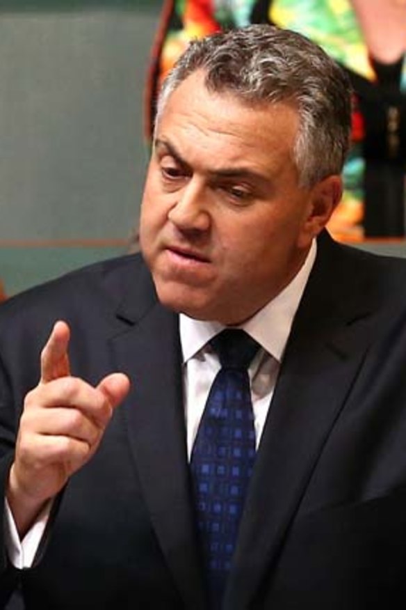 "This spending is part of an economic strategy to build a strong, prosperous economy": Treasurer Joe Hockey.
