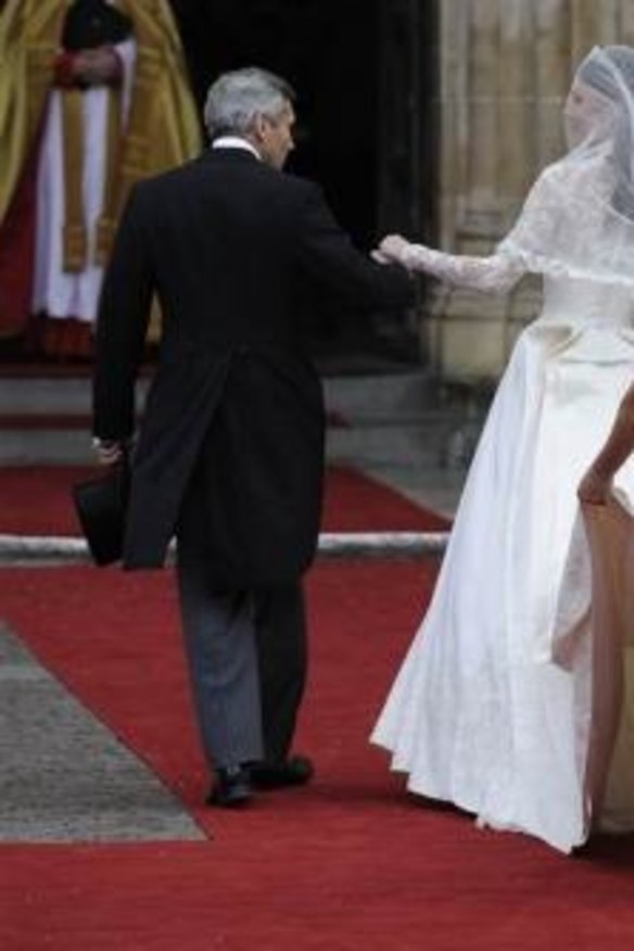 Pippa Middleton said her  bridesmaid's dress was supposed to blend into the train of her sister Catherine's wedding gown.