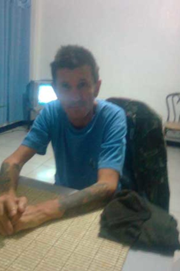 Warren Rodwell relaxes at a police camp in Pagadian City shortly after he was freed by the Abu Sayyaf.