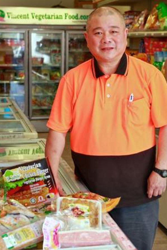 Importer Vincent Ng of Vincent Vegetarian Food, Footscray.