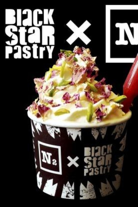 Black Star Pastry  and N2 Extreme Gelato's 'Cake Smash'.