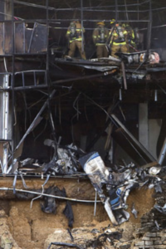 Taxpayer targets Big Brother in fiery plane crash