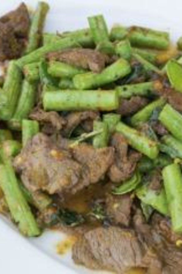Nutritious and delicious: Thai beef and beans stir-fry.