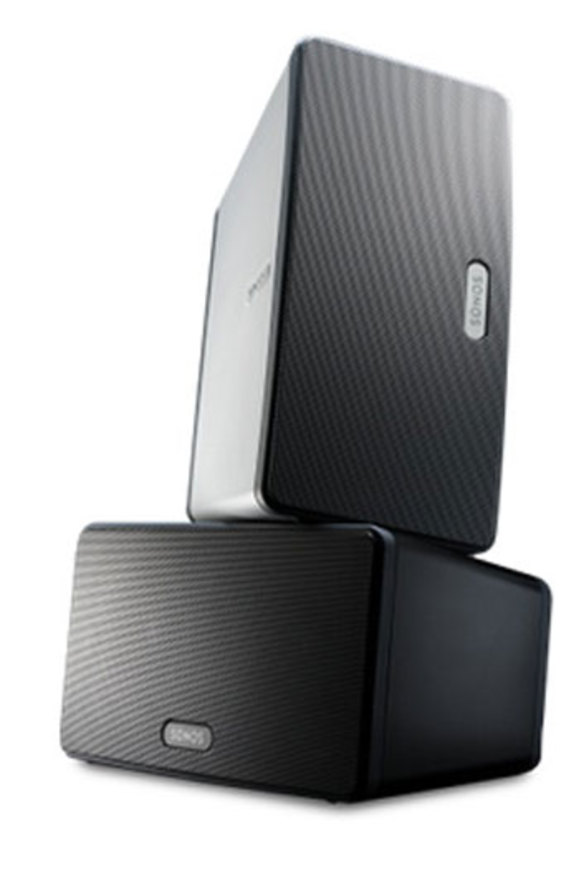 Sonos Play:3 wireless speakers.