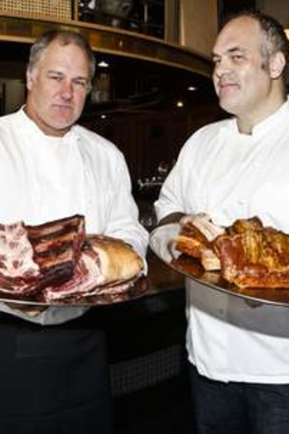 Chefs Geoff Lindsay (left) and Paul Wilson are having a 'BBQ Throwdown'.