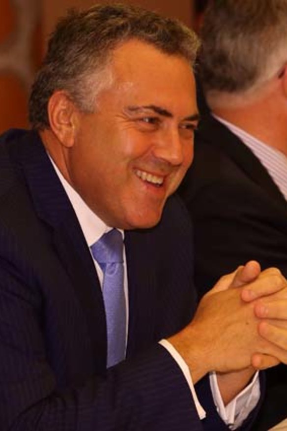 Wanting projects that will result in more jobs: Treasurer Joe Hockey.