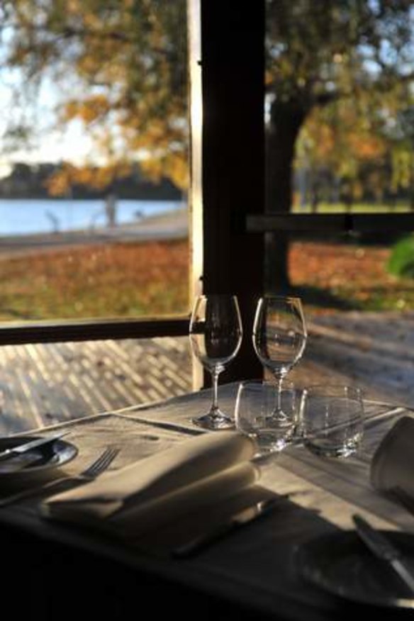 Pristine location: The Boat House by the Lake.