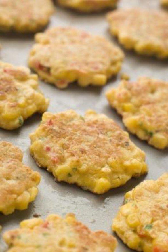 Corn fritters.