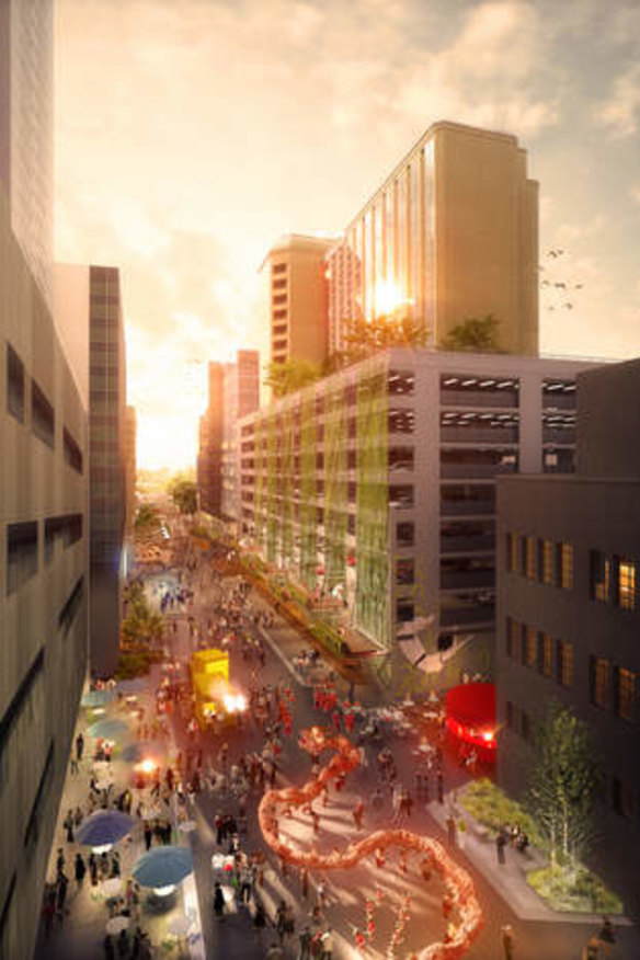 Artist impression of The Goods Line.