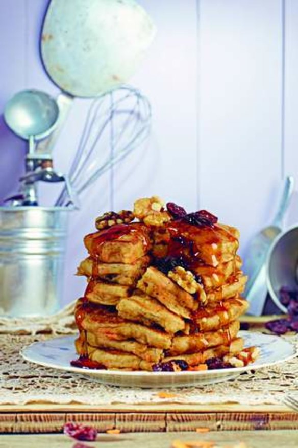Carrot cake pancakes from <I>Isa Does It</I> (Hachette Australia).