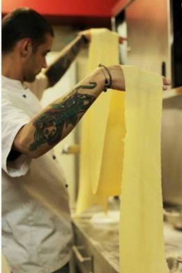 Rolling schedule: pasta is hand-rolled daily at Three Coins.
