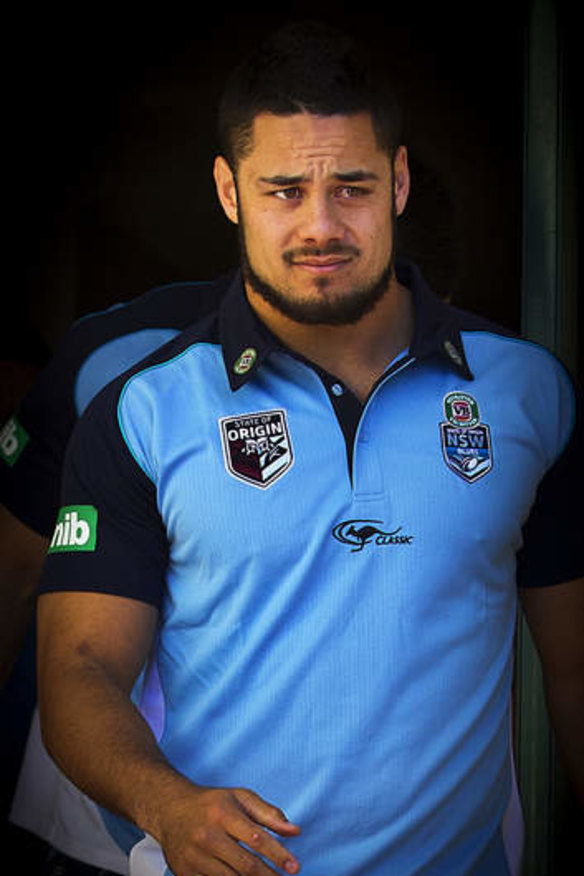 Derailed: Injured Blues star Jarryd Hayne.