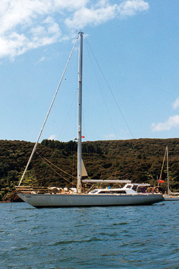 The Edwena, bought as part of an elaborate escape plan.