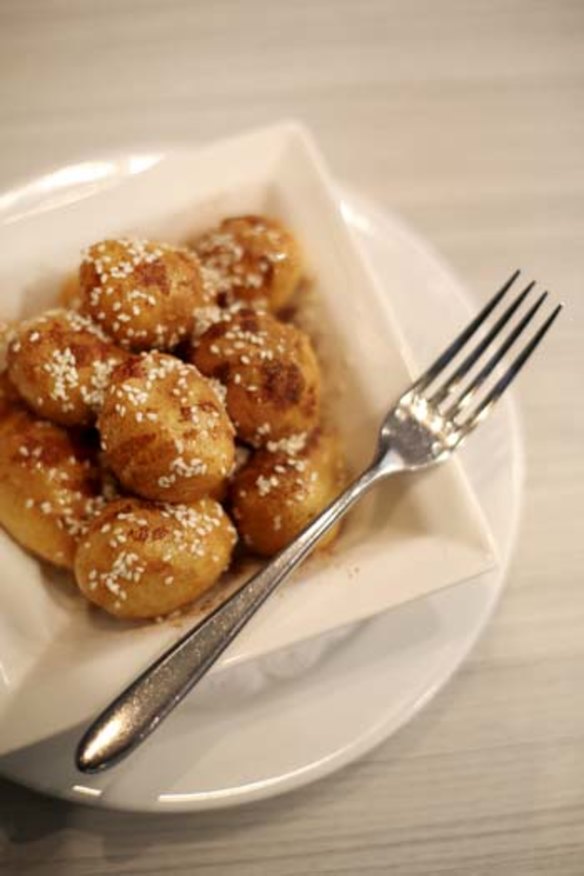 Enigma's answer to the humble doughnut: Loukoumades.