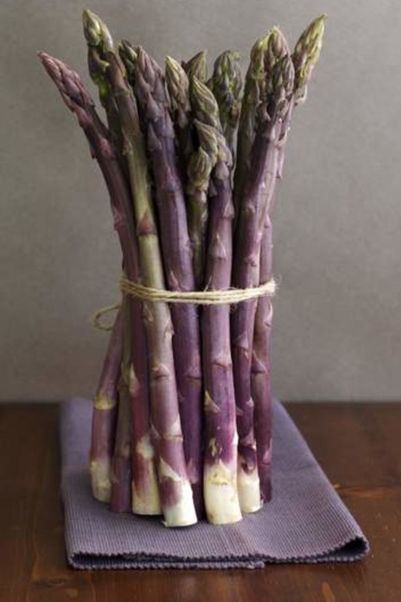 Sweeter than normal: Purple asparagus.