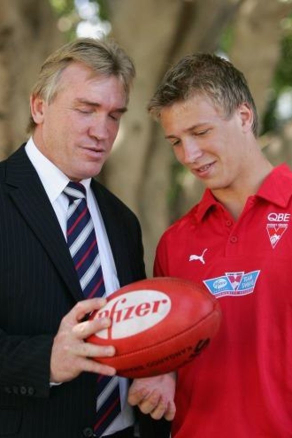Pair of Jacks: Garry and Kieran in 2005. 