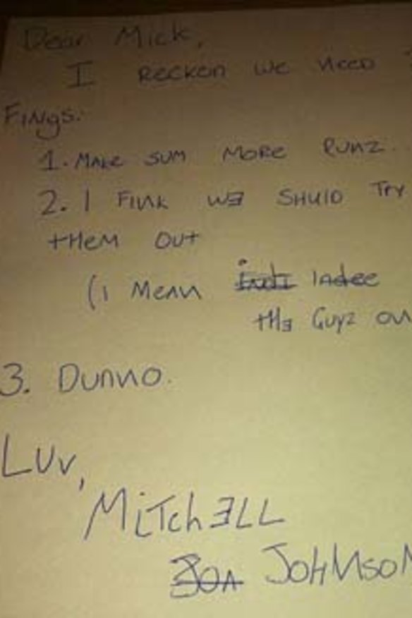 Social media users mocked Mitchell Johnson.