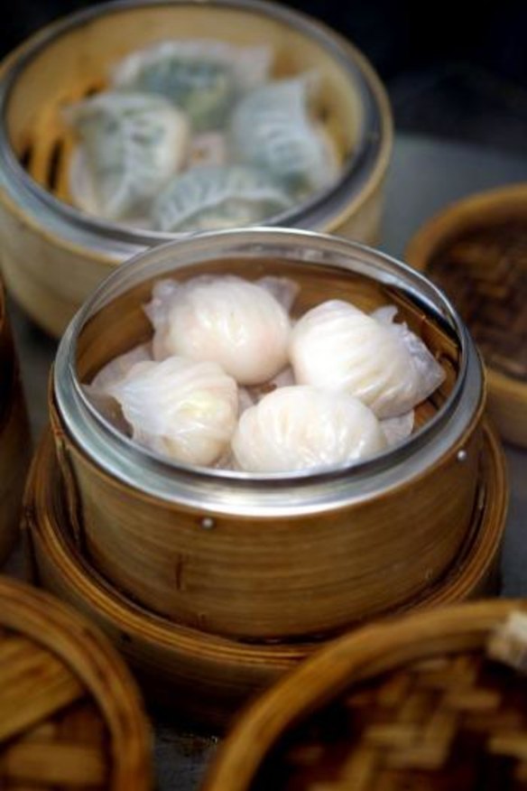 Dynasty Chinese Restaurant's prawn dumplings.